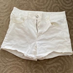 American Eagle Super Super Stretch White Jean Shorts